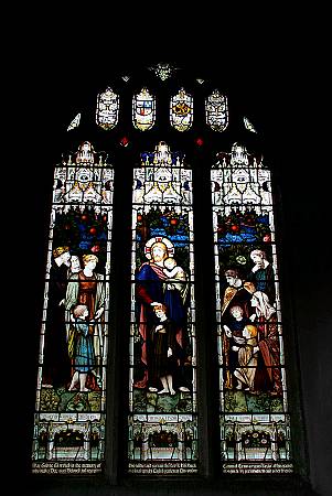 St Dominic- Detail of Stained Glass